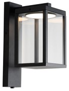 Buiten wandlantaarn zwart incl. LED en schemersensor - Ferdinand Modern IP54 Buitenverlichting