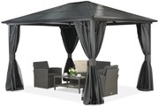 Moderne tuinpaviljoen Santiago Premium 3x3,6 m Garden Point antraciet