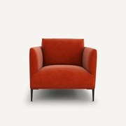Fluwelen fauteuil, Oscar, ontwerp Emmanuel Gallina