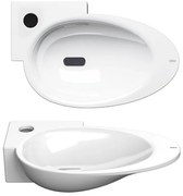 Clou First fonteinkom 38.8x24.6cm kraangat links Keramiek Wit CL/03.03101