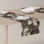 Dekoria Rechthoekige tafelloper, beige-groente, 40 x 130 cm