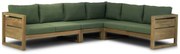 Hoek loungeset 6 personen Teak Old teak greywash  Garden Collections Richmond