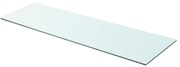 vidaXL Wandschap transparant 90x30 cm glas