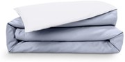 Emma Satijn Dekbedovertrek 140x200 cm Grijs/Blauw&Ivoor