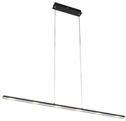 Design hanglamp zwart incl. LED met touchdimmer - Platina