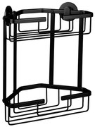 Differnz Draadmand aluminium rechthoek 25x13.1x30cm 2 laags zwart 34.100.16