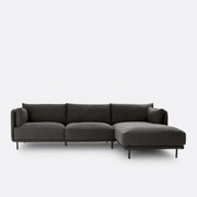 Rechthoekige bank in structuurstof, Victor