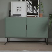 Tenzo Lipp Modern Dressoir Met Deuren Groen - 118x43x76cm.