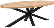 Goossens Eettafel Blade, Strak blad ovaal 220 x 110 cm 6 cm dik