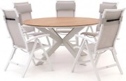 + 15% kassakorting | Diningset Bellagio | 5 personen | Tuinset polywood | 6-delig | Kees Smit Tuinmeubelen