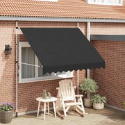 vidaXL Luifel handmatig uittrekbaar 250 cm antraciet
