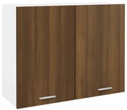 vidaXL Wandkast hangend 80x31x60 cm bewerkt hout bruineikenkleurig