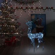 vidaXL Kerstversiering rendier 140 LED's koudwit 120 cm acryl