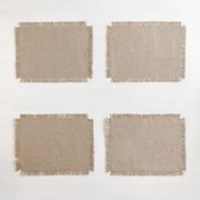 Set Van 4 Aratz Placemats Marrón Arena - Sklum