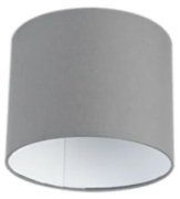 Lampenkap grijs 18/18/14 met witte binnenkant