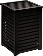 5Five wasmand met deksel– 65 L – Zwart – Bamboe – Ventilerend en duurzaam