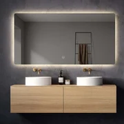 Saniclear Aspen spiegel 160x70cm met LED verlichting en spiegelverwarming