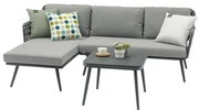 Ascona chaise longue loungeset 3 delig rope