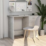 vidaXL Bureau 100x50x76 cm bewerkt hout betongrijs