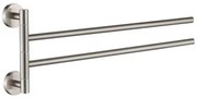 Plieger Vigo handdoekhouder 2-arms RVS brushed 4784431