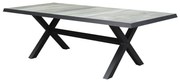 New Delhi dining tuintafel 244x103xH72,5 cm  met kruispoot antraciet