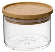 Stapelpot, glas en bamboe, 370 ml