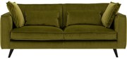 Goossens Bank Suite groen, stof, 2,5-zits, elegant chic