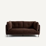2-zits bank, chenille fluweel, Botero