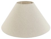Stoffen lampenkap beige rond schuin 50/17,5/25