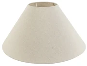 Stoffen lampenkap beige rond schuin 50/17,5/25