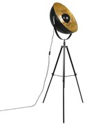 Industriële vloerlamp tripod zwart - Magna 50 Eglip Modern E27 rond Binnenverlichting Lamp