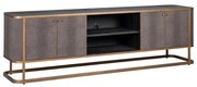 Richmond Interiors Classio Tv-meubel Slangenleer Met Goud - 200x43x60cm.