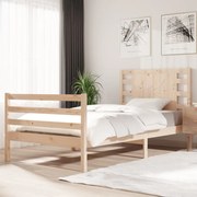 vidaXL Bedframe massief grenenhout 75x190 cm 2FT6 Small Single