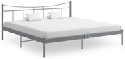 vidaXL Bedframe metaal grijs 200x200 cm