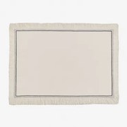 Katoenen Placemat Vimisy Grijsachtig Wit - Sklum