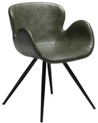 Dan-Form Gaia Design Stoel Groen Kunstleer Met Armleuning