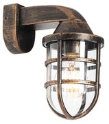 Vintage buiten wandlamp antiek goud IP54 - Joeri