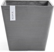 Ecopots bloempot Rotterdam 50 - Vierkant - Grey - 50 x H43,5 cm