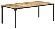 vidaXL Eettafel 200x100x76 cm ruw mangohout