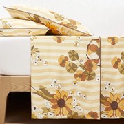 Plat laken in katoensatijn, Solanne