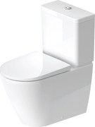 Duravit D-Neo staand toilet voor stortbak en vuilafstotende laag 37x65x40cm Wit