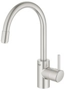 GROHE Concetto Keukenkraan - hoog - draaibare/uittrekbare uitloop - supersteel geborsteld 32663DC3