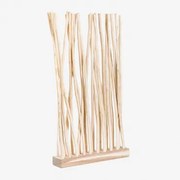 Narel Kamerscherm Van Teakhout Bruin Natuurlijk Hout - Sklum