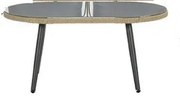 Franklin lounge tuintafel 90x50xH42 cm antraciet - lichtbruin