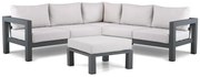 Hoek loungeset 5 personen Aluminium Grijs Lifestyle Garden Furniture Luca