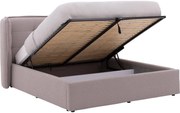 Goossens Gestoffeerd Bedframe Canon, 140 x 200 cm met storage, met 2x lattenbodem