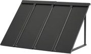 VEVOR Raamzonwering 112,5x61x61 cm, Deurluifel, Luifels, Luifel met driehoekig stalen frame voor deuren, Buitenzonwering tegen regen en sneeuw voor deuren, ramen, veranda's, balkons