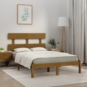 vidaXL Bedframe massief hout honingbruin 180x200 cm 6FT Super King