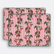 Set van 2 placemats in voilekatoen, Chili