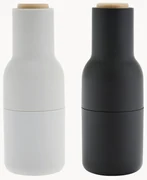 Zout & pepermolen Bottle Grinder met beukenhouten deksel, set van 2